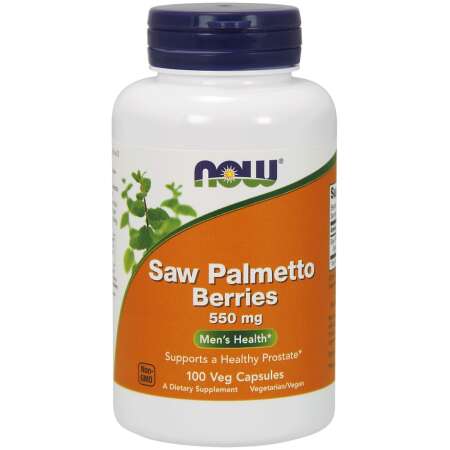 NOW Foods Saw Palmetto Berries, 550mg - 100 vcaps