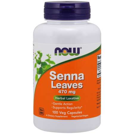 NOW Foods Senna Leaves, 470mg - 100 vcaps