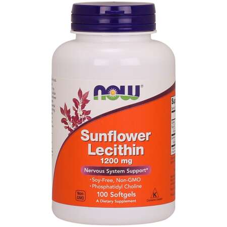 NOW Foods Sunflower Lecithin, 1200mg - 100 softgels