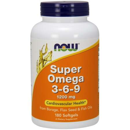 NOW Foods Super Omega 3-6-9, 1200mg - 180 softgels