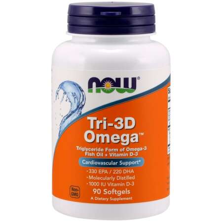 NOW Foods Tri-3D Omega - 90 softgels