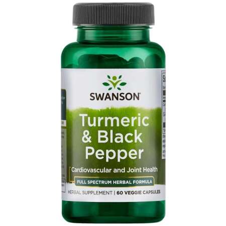 Swanson Turmeric & Black Pepper - 60 vcaps
