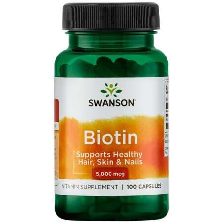 Swanson Biotin, 5000mcg - 100 caps