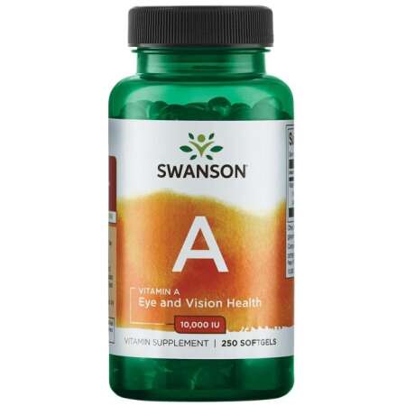 Swanson Vitamin A, 10 000 IU - 250 softgels