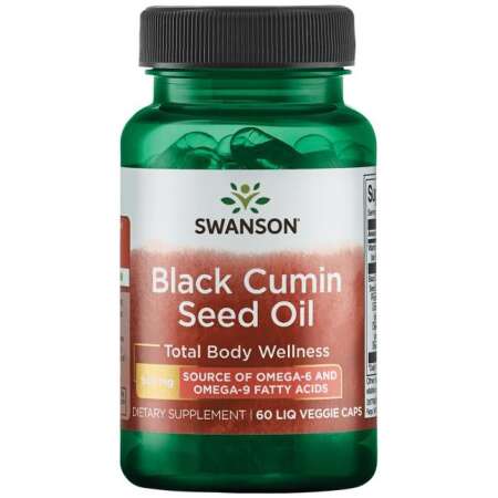 Swanson Black Cumin Seed Oil, 500mg - 60 liquid vcaps