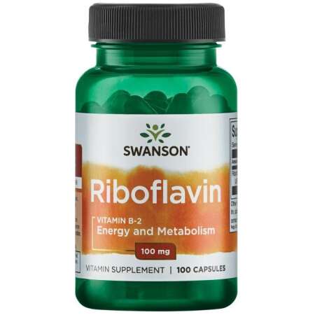 Swanson Riboflavin Vitamin B-2, 100mg - 100 caps