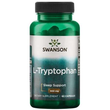 Swanson L-Tryptophan, 500mg - 60 caps