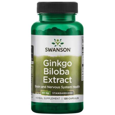 Swanson Ginkgo Biloba Extract, 60mg - 120 caps