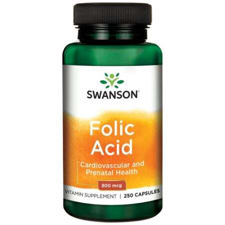 Swanson Folic Acid, 800mcg - 250 caps