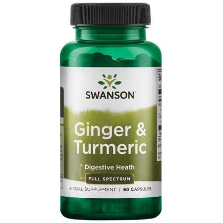 Swanson Ginger & Turmeric - 60 caps