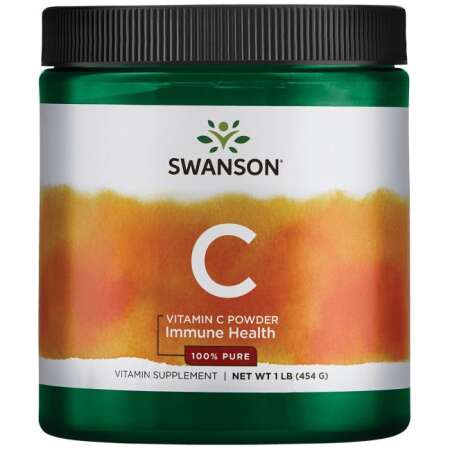 Swanson Vitamin C Powder, 100% Pure - 454g