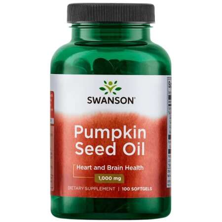 Swanson Pumpkin Seed Oil, 1000mg - 100 softgels