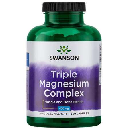 Swanson Triple Magnesium Complex, 400mg - 300 caps