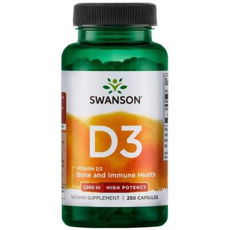 Swanson Vitamin D-3, 1000 IU - 250 caps