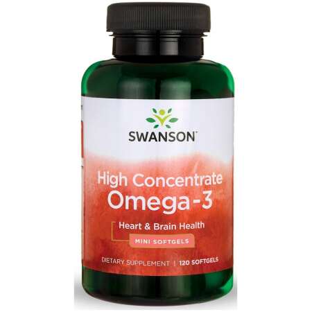 Swanson High Concentrate Omega-3 - 120 softgels
