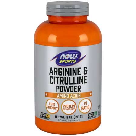 NOW Foods Arginine & Citrulline, Powder - 340g