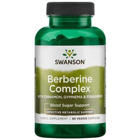 Swanson Berberine Complex with Cinnamon, Gymnema & Fenugreek - 90 vcaps