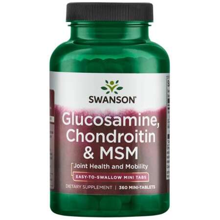 Swanson Glucosamine, Chondroitin & MSM - 360 mini-tablets