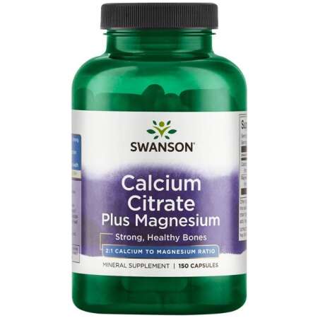 Swanson Calcium Citrate Plus Magnesium - 150 caps