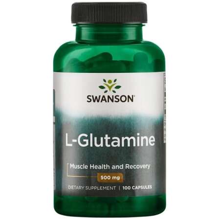 Swanson L-Glutamine, 500mg - 100 caps