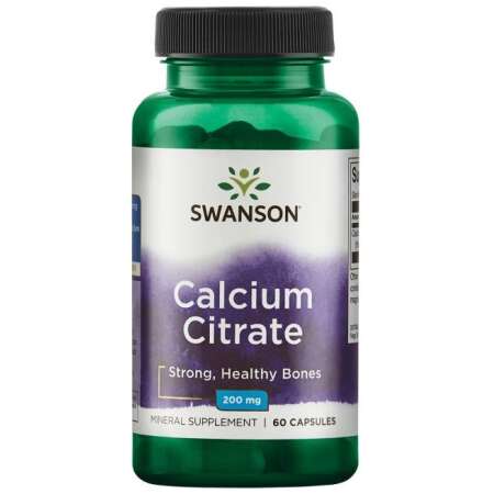 Swanson Calcium Citrate, 200mg - 60 caps