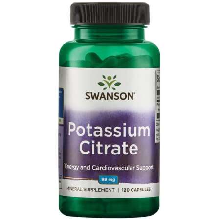 Swanson Potassium Citrate, 99mg - 120 caps