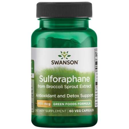 Swanson Sulforaphane from Broccoli Sprout Extract, 400mcg - 60 vcaps