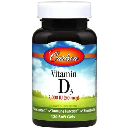 Carlson Labs Vitamin D3, 2000 IU - 120 softgels