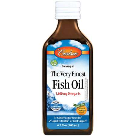 Carlson Labs The Very Finest Fish Oil, Natural Orange - 200 ml.