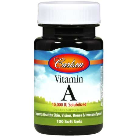 Carlson Labs Vitamin A Solubilized, 10 000 IU - 100 softgels