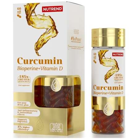 Nutrend Curcumin + Bioperine + Vitamin D - 60 caps