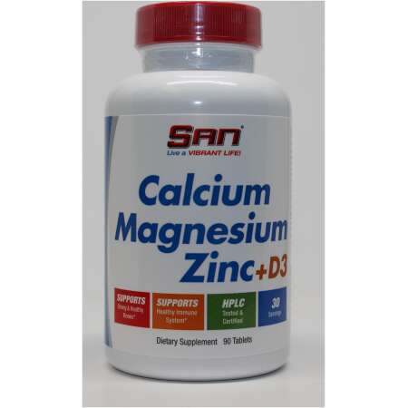 SAN Calcium Magnesium Zinc + D3 - 90 tablets
