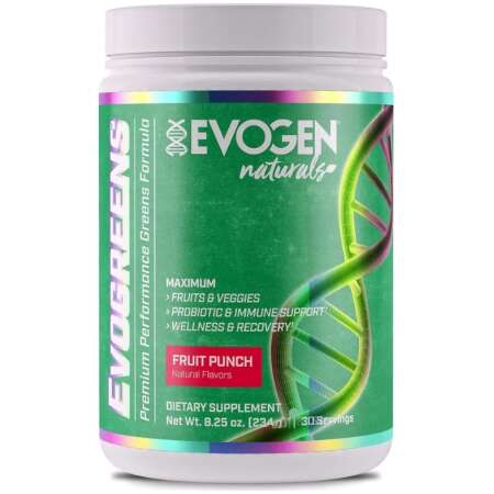 Evogen Evogreens Naturals, Fruit Punch - 234g
