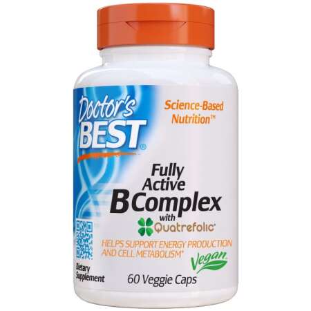 Doctor's Best Fully Active B-Complex with Quatrefolic - 60 vcaps