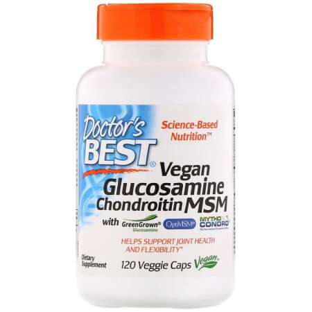 Doctor's Best Vegan Glucosamine & Chondroitin & MSM - 120 vcaps
