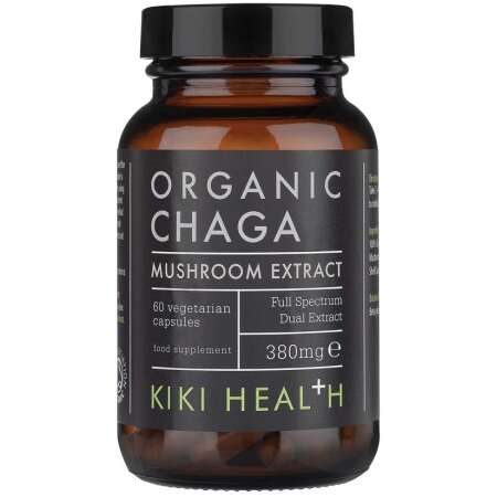 KIKI Health Chaga Extract, 380mg - 60 vcaps