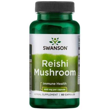 Swanson Reishi Mushroom, 600mg - 60 caps