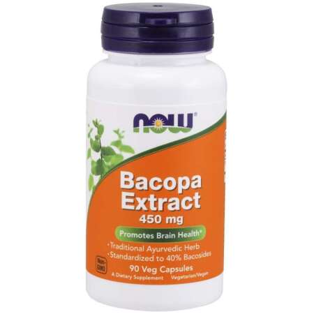 NOW Foods Bacopa Extract, 450mg - 90 vcaps