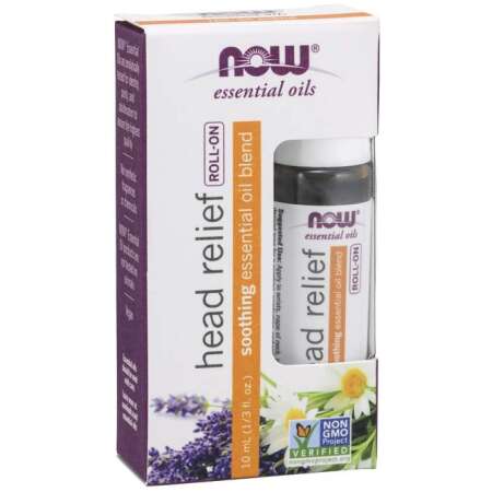 NOW Foods Essential Oil, Head Relief Blend Roll-On - 10 ml.