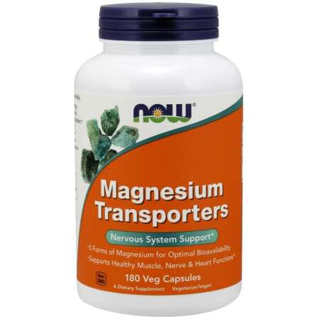 NOW Foods Magnesium Transporters - 180 vcaps