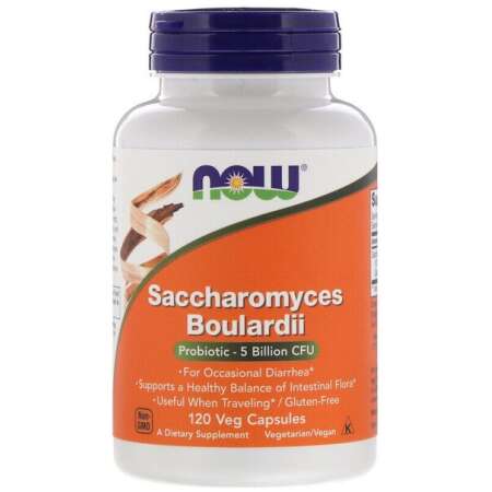 NOW Foods Saccharomyces Boulardii - 120 vcaps