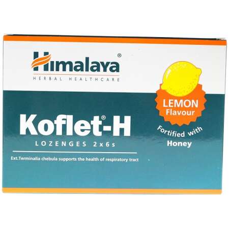 Himalaya Koflet-H, Lemon - 12 lozenges