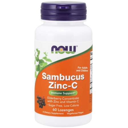 NOW Foods Sambucus Zinc-C - 60 lozenges