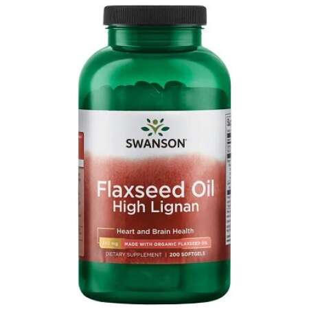 Swanson Flaxseed Oil High Lignan - 200 softgels
