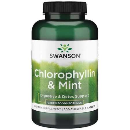 Swanson Chlorophyllin & Mint - 500 chewable tablets