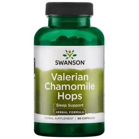 Swanson Valerian, Chamomile & Hops - 60 caps