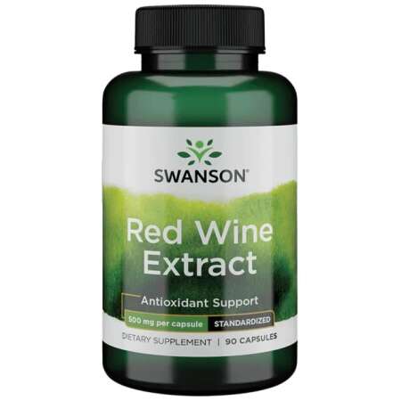 Swanson Red Wine Extract, 500mg - 90 caps