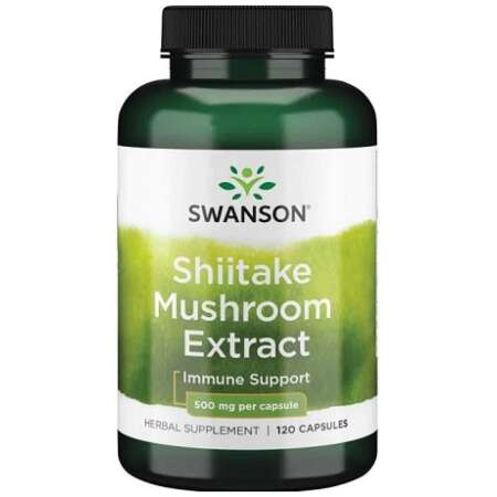 Swanson Shiitake Mushroom Extract, 500mg - 120 caps