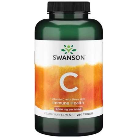 Swanson Vitamin C with Rose Hips, 1000mg - 250 tablets