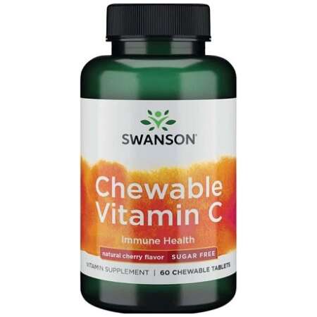 Swanson Chewable Vitamin C, Natural Cherry Flavour - 60 chewable tablets